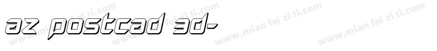 AZ Postcad 3D字体转换